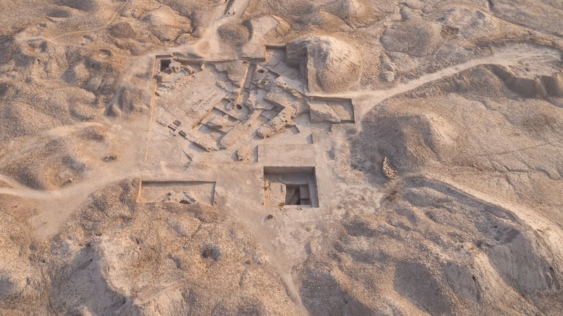 Arkeologer grävde fram ett sumeriskt palats och tempel från det 3:e årtusendet f.Kr.